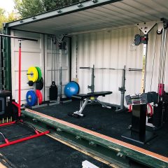 Check out this shipping container turned home gym featuring our GDCC250 Cable Crossover!